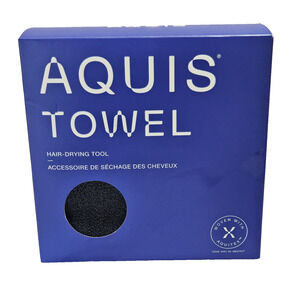 Aquis Hair Towel Strengthens Repairs Quick Drying BLACK/NEW Hair Towel